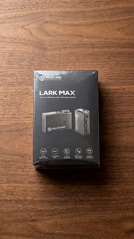 Hollyland LARK MAX Solo Wireless Lavalier Microphone System - Brand New Sealed