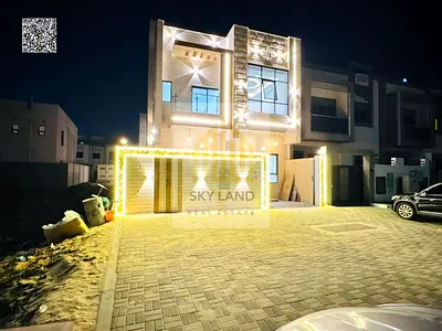 Villa (Sikka) for sale in Ajman | Al Zahiyah area | 6 rooms, majlis, hall, maid's room and roof | Freehold for all nationalities | Price is negotiable