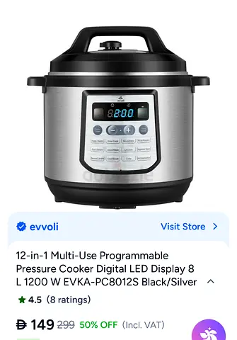 Evvoli Pressure cooker 12 in 1.. Brand New!!