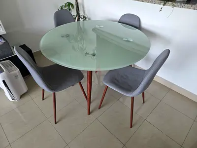 Dining table and chairs