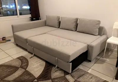 IKEA Friheten Sofa Cumbed Light grey L-shaped sofa bed with storage — good condition