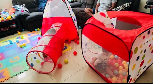 Kids Play Tent and Tunnel Set with Ball Pit