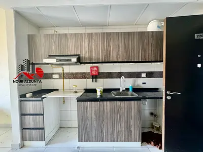 ( MONTHLY PAYMENTS )12 CHEQUES - SPACIOUS STUDIO WITH BALCONY AVAILABLE FOR FAMILY - RENT 38K - CAR PARKING + GYM FREE