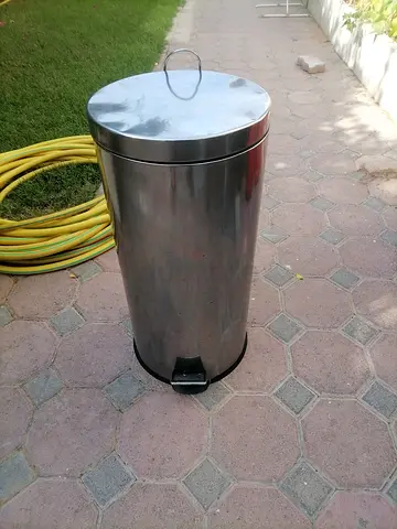 Stainless Steel Pedal Bin - Tall Trash Can with Lid
