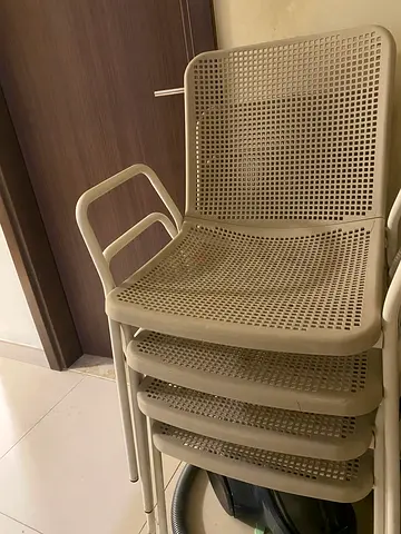 Chairs with metal frame