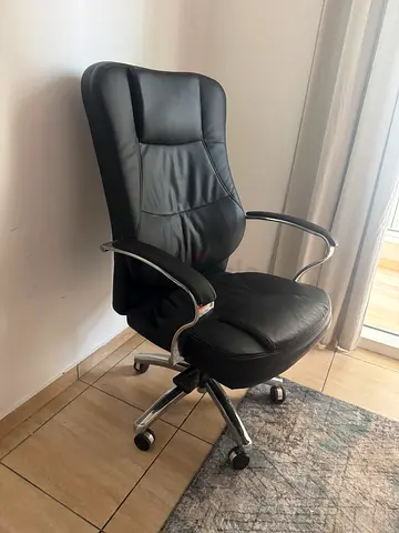 Leather desk chair
