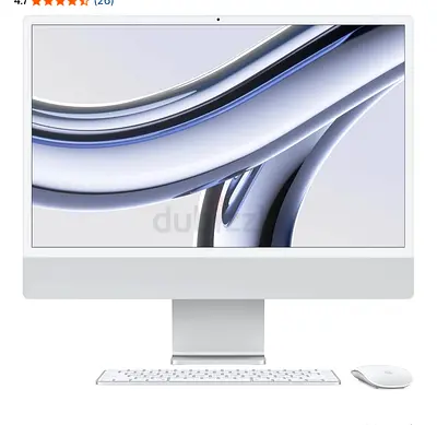 Apple iMac 24-inch (2021) Retina All-in-One Desktop - Silver, Keyboard  Magic Mouse Included