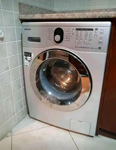 Samsung diamond drum front-load washing machine 7kg - silver, free delivery installation