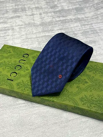 Gucci navy blue tie