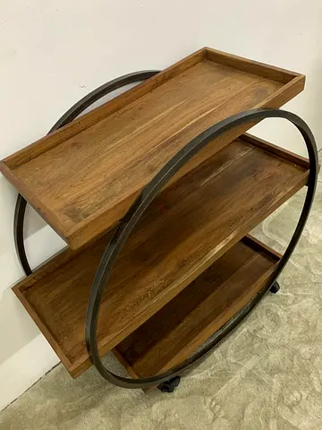Charlotte 3-Tier Serving Trolley