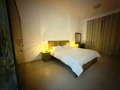 Two bedrooms and a living room for monthly rent on Ajman Corniche