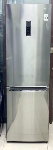LG stainless steel large fridge with bottom freezer