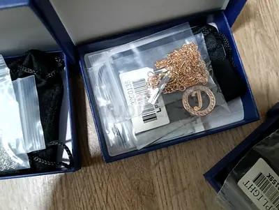 Lot of 8 New Gold-tone Pendant Necklaces in Gift Boxes