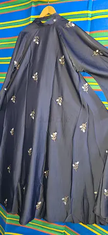 Long Black Embroidered Abaya / Kaftan - Good Condition