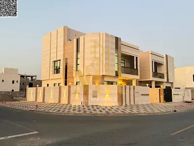 Luxury corner villa for sale in Al Bahia | Two floors + roof | 6 master bedrooms | Land area 3014 s