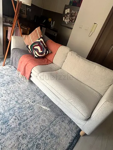 Pre-owned Ikea Light Beige 3-Seater Sofa - 2.1m in perfect condition