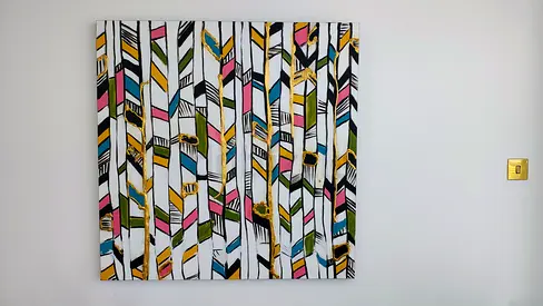 Canvas wall painting/deco