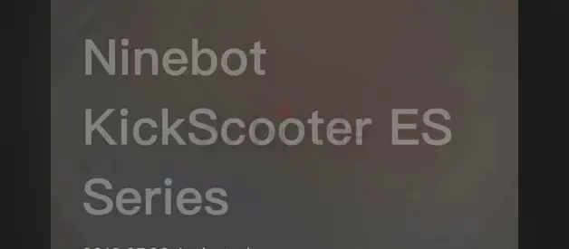 E scooter Ninebot