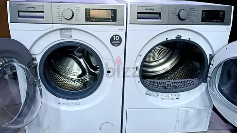 Smeg latest model 8 kg washer and 8 kg dryer separate set freestanding by aswa