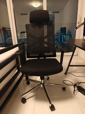 Holludle Ikea Ergonomic Mesh Office Chair with Headrest - Black