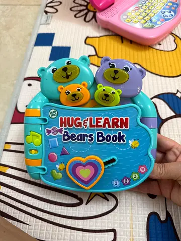 Hug  Learn Bears Book - Interactive Baby Learning Toy (Good Condition)