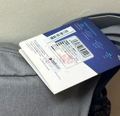 Light Grey Compact Backpack with Tags — New Condition
