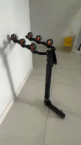 Foldable 3-Bike Rear Car Rack — Lightweight Steel Mount,Never Used Just out from packing