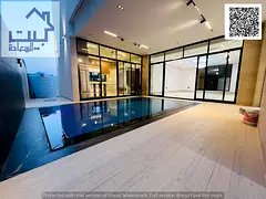 Luxury villa with a very large swimming pool, including water, electricity, and air conditioning con