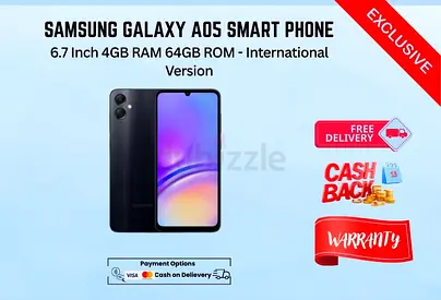 Samsung Galaxy A05 6.7 Inch 4GB RAM 64GB ROM - International Version-FREE DELIVERY