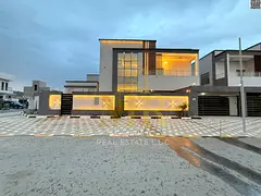 Luxury villa for sale in Al-Haliyo 2, opposite Azha Complex – Land area 5200 sq ft, two floors and