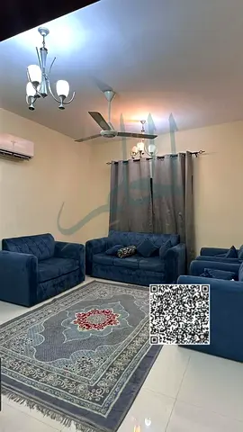 One-bedroom and living room furnished apartment for monthly rent, second row from the Corniche, clo