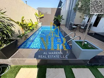 A luxurious, modern villa with a private pool in Al-Haliyo – a golden opportunity at a price including registration fees. Located in the heart of the