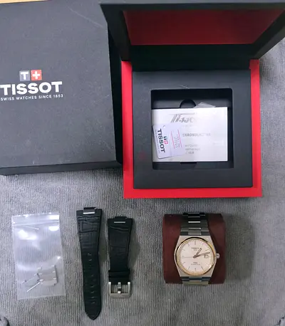 Tissot PRX Powermatic 80 Two-Tone (Full Set) + Extra OEM Strap | Warranty 2026