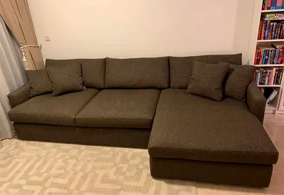 Sectional Feather 🪶 filled L shape Cratebarrel couch