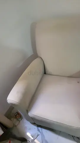 Light beige single armchair in good condition