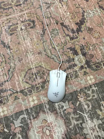 White Razer Wired Gaming Mouse — Good Working Condition