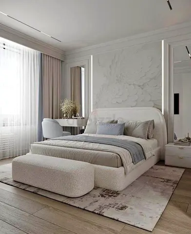 Luxury Queen size fully customisable bedframe in soft Valvet Fabric Storage can be installed