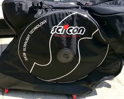 Scicon aerocomfort TSA wheels bikes travel bag