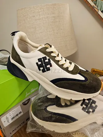 Tory Burch Womens Sneakers - White, Navy  Olive, Size EU 41 (New)