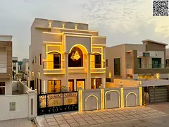 A modern classic villa located on two streets, ready with electricity and water.
