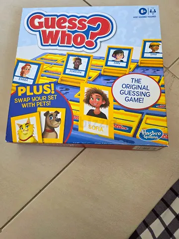 Guess Who? Board Game (Plus! Swap Your Set with Pets) - Good Condition