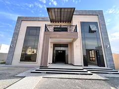 An exceptional opportunity to own a luxury villa, first occupancy, in the Al Hooshi area of ​​Sh