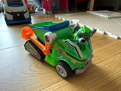 Paw patrol rocky with the car
