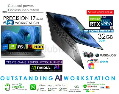 DELL XPS17 PRECISION 5760 - RTX BEAST - CREATORS AI GAMERS , XPS ZBOOK P16