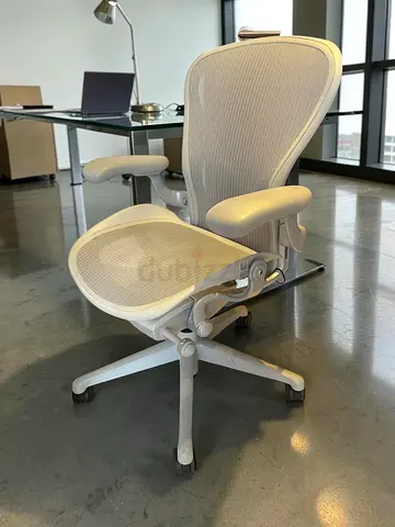 Light gray Ergonomic Mesh Office Chair (Herman Miller Aeron-style) - excellent Condition