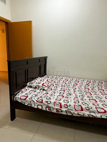 Wooden Single Bed Frame with Headboard - Good Condition