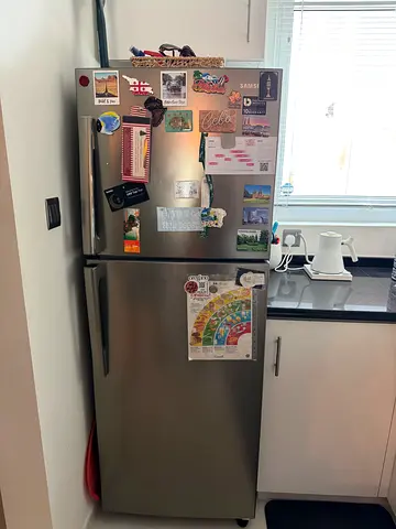 Used Samsung Stainless Steel Double Door Refrigerator - Good Condition