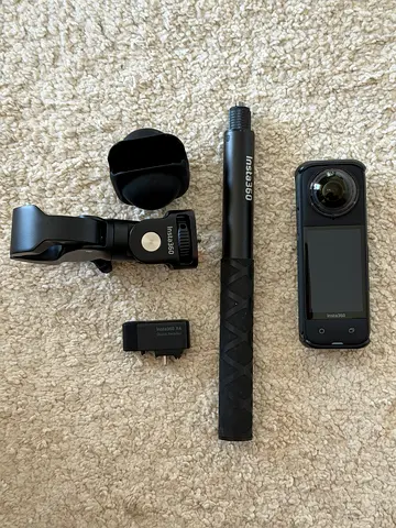 Insta 360 X4 with accessories
