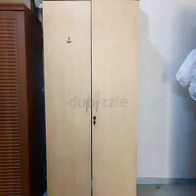 Two-door Light Wood Wardrobe / Armoire - Good Condition