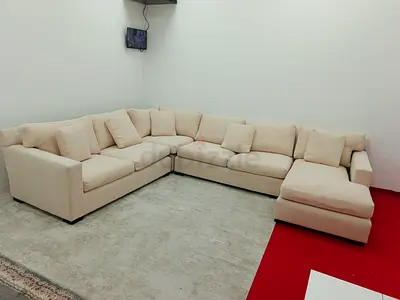 Expensive quality crate and barrel U_Shape Sofa